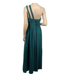 Azazie Charlize Stretch‎ A-Line One Shoulder Mesh Floor-Length Dress thumbnail 4
