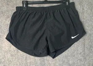 Nike Dri Fit Women Size Medium Black Lightweight Athletic Running‎ Shorts thumbnail 1