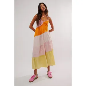 Free People Bohemian Beach Summer What Love Is Maxi Dress Size Medium Sundress thumbnail 16