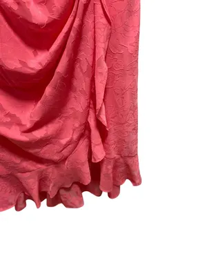 Lane Bryant Midi Faux Wrap Dress Coral Size 18 Summer Wedding Special Occasion thumbnail 10