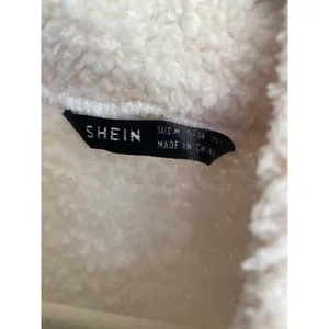 Cream Sherpa‎ Teddy Zip Pullover Jacket Winter Lounge Shein Cozy Buttery Soft thumbnail 4