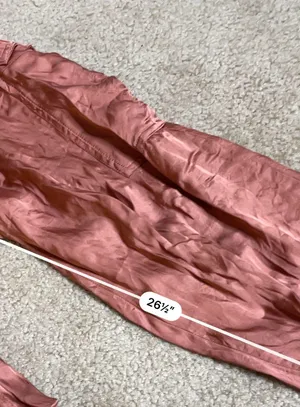 Young Fabulous and Broke Ollie Burnt Orange Satin Jogger Pants thumbnail 4