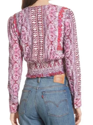 EUC Free People Wild & Free Top Size XS thumbnail 4