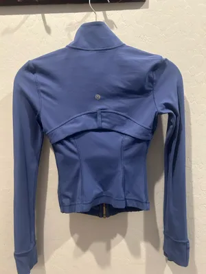 Lululemon Blue Full Zip Athletic Track Jacket Women's thumbnail 3