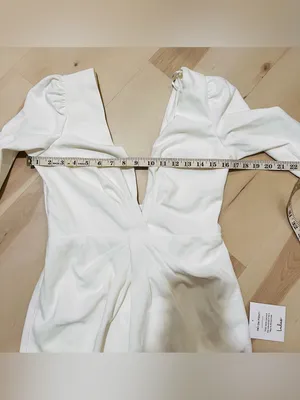 Lulus NWT Medium Stunning White Long Sleeve Mermaid Maxi Wedding Dress Bride thumbnail 12