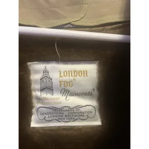 Vintage London Fog W/removable Lining. Long Coat With Furry Warm Inside 42L Tan thumbnail 6
