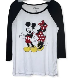 Disney Mickey &‎ Minnie Baseball Shirt thumbnail 1