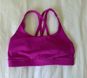Lululemon Pink Sports Bra 4 Hot thumbnail 1