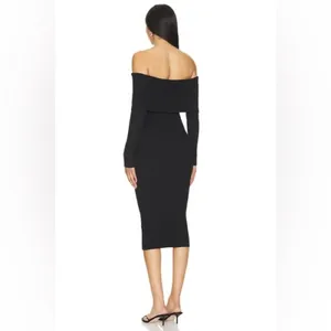 Revolve Loraine Midi Dress in Black size XS, easily fits a small thumbnail 3
