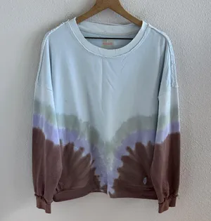 Free People Movement Camden Sweatshirt Tie-Dye Crewneck Small thumbnail 2