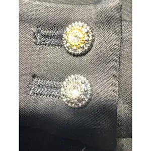 White House Black Market Black Embellished Crystal Button Ankle‎ Pants Womens 6 thumbnail 5