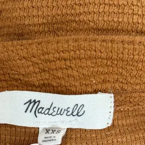 Madewell Lantern Sleeve Crepe‎ Textured Knit Cardigan Womens XXS Sweater Flower thumbnail 4