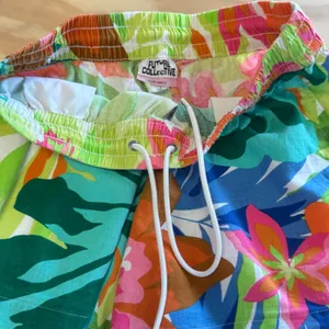 Future Collective Alani Noelle Tropical Floral Linen Blend Shorts Multi Color Sm thumbnail 5