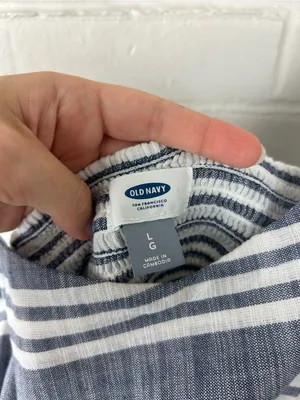 Old Navy Striped Cotton Summer Dress Size L thumbnail 9