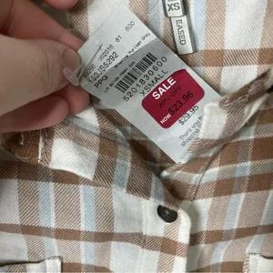 NWT BKE plaid flannel button down shirt‎ size XS thumbnail 4