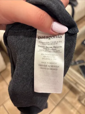 Patagonia Live Simply Graphic Tee gray women’s short sleeve shirt thumbnail 3