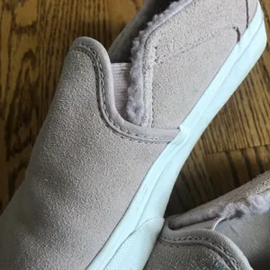 Vans Slip-On Lavender Suede Shearling Lined thumbnail 6