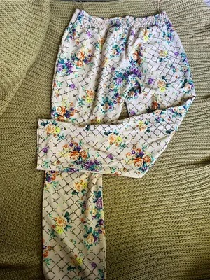 TCEC White Floral Lattice Kids Trousers thumbnail 5