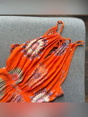 Anthropologie Floreat Livia Halter Dress Size 4 thumbnail 5