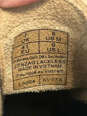 DR MARTENS Zebzag laceless leather boots booties shoes women’s 9 new thumbnail 3