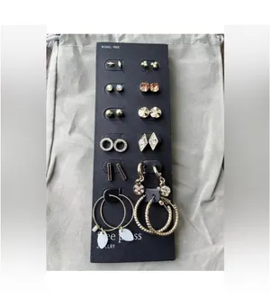 NWT Free Press Set of Earrings, 12 Sets, Golden Variety, Nickel Free thumbnail 6