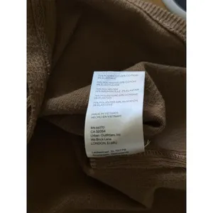 We The Free People Gia Cardi Long Ribbed‎ Sweater Dress Size Small Brown Tan thumbnail 7