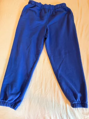 GAP Blue Sweatpants Joggers Elastic Waist Cuff Size L thumbnail 1