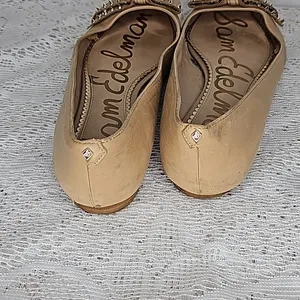 Sam Edelman Raisa studded bow tan slip on ballet flats sz 7.5 thumbnail 6