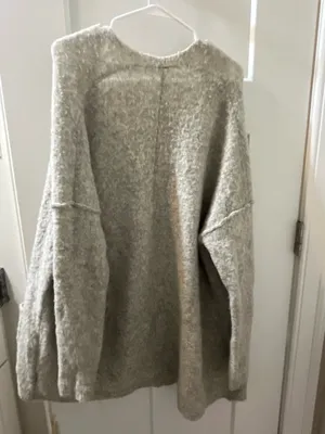 Free People Grey Cardigan Sweater thumbnail 3