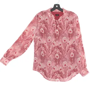 Talbots Top Boho Fairy Cottage Romantic Feminine Ethereal Classic Peacock Medium thumbnail 1