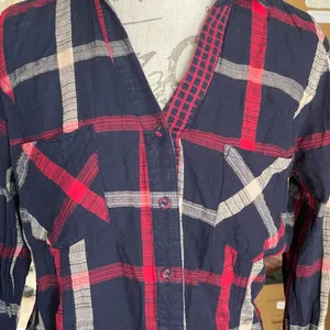 Skies Are Blue Button Plaid Down Shirt thumbnail 7
