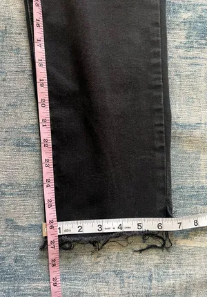 Wit & Wisdom Ab'Solution High Waist Slim Straight Leg Raw Hem Jeans 14W thumbnail 6