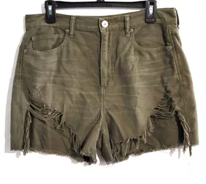 American Eagle Highest Rise Mom Shorts 12 Olive Green *NWOT FLAWED* thumbnail 3