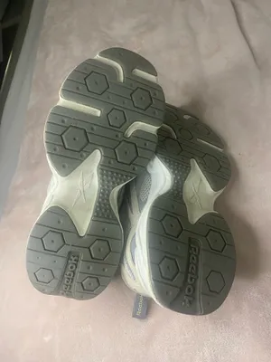 Reebok Charge Tennis Shoe Gray White Leather Run women shoes 8.5 thumbnail 7
