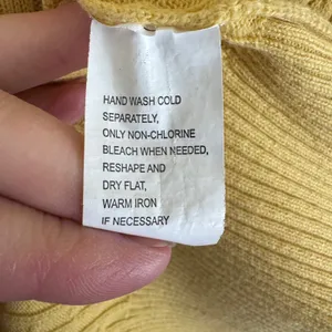 Jeanne Pierre Womens Mustard Yellow 100% Cotton Cable Knit Turtleneck Sweater M thumbnail 5
