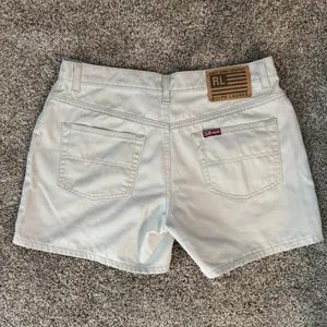 Vintage Polo Jeans Co Ralph Lauren Saturday Shorts Womens 10 White Denim Y2K thumbnail 2