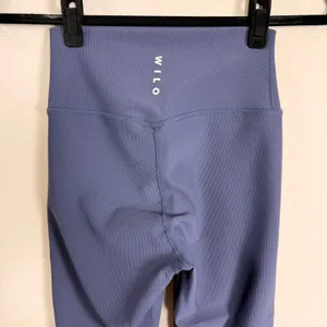 WILO The Label Navy Ribbed High Waisted Leggings WL24-157 Size Small NEW thumbnail 3