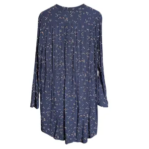 Gap Womens Size Medium Navy Blue Polka Dot Tie Waist Shift Dress Long Sleeve thumbnail 3