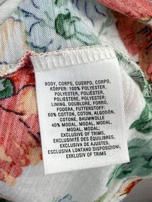 Meadow Rue for Anthropologie White Floral Cotton Split Back Tank - Size - Large thumbnail 4