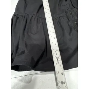 ASTR THE LABEL Ruched Long Sleeve Shirtdress Tiered Black Size M Preppy Party thumbnail 8