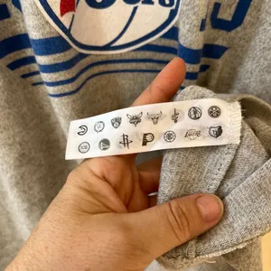 VTG NBA Sz L Philadelphia 76ers Pullover Sweatshirt Fleece Long Sleeve Team Logo thumbnail 6