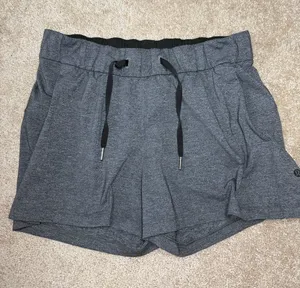 lululemon athletica Heathered Gray Athletic Drawstring Shorts thumbnail 1