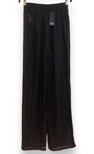 Nasty Gal Chiffon Wide Leg Beach Trouser Sheer Black Pants Women’s Size 6 NWT thumbnail 5