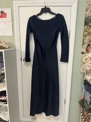 Abercrombie NWT Women's Long-Sleeve Cowl Back Maxi Dress thumbnail 7