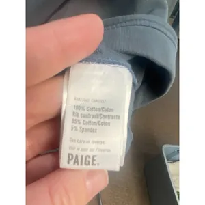 Paige Sweatshirt Women's Small Grey Jaxton Cotton French Terry Pullover B78 thumbnail 3