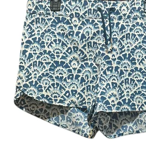 The North Face Class V‎ Mini Blue Geometric Nylon Shorts Size Large thumbnail 4