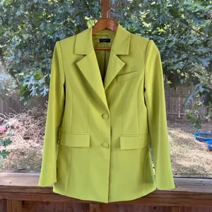 Naked Wardrobe Women's Lime Green Longline Blazer Size XS thumbnail 3