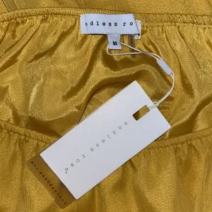 Endless Rose NWT Size M Golden Yellow Chiffon Drop Waistline Shorts Romper thumbnail 6
