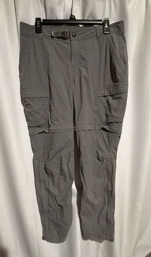 REI Co-op Convertible Pants Size 12 Gray Hiking Zip Off Cargo thumbnail 1