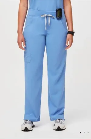 FIGS Scrub Pants Kade Cargo Ceil Blue thumbnail 1